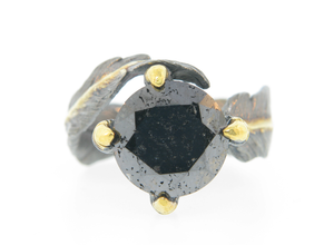 Black Diamond Solitaire by Atelier Minyon - Talisman Collection Fine Jewelers