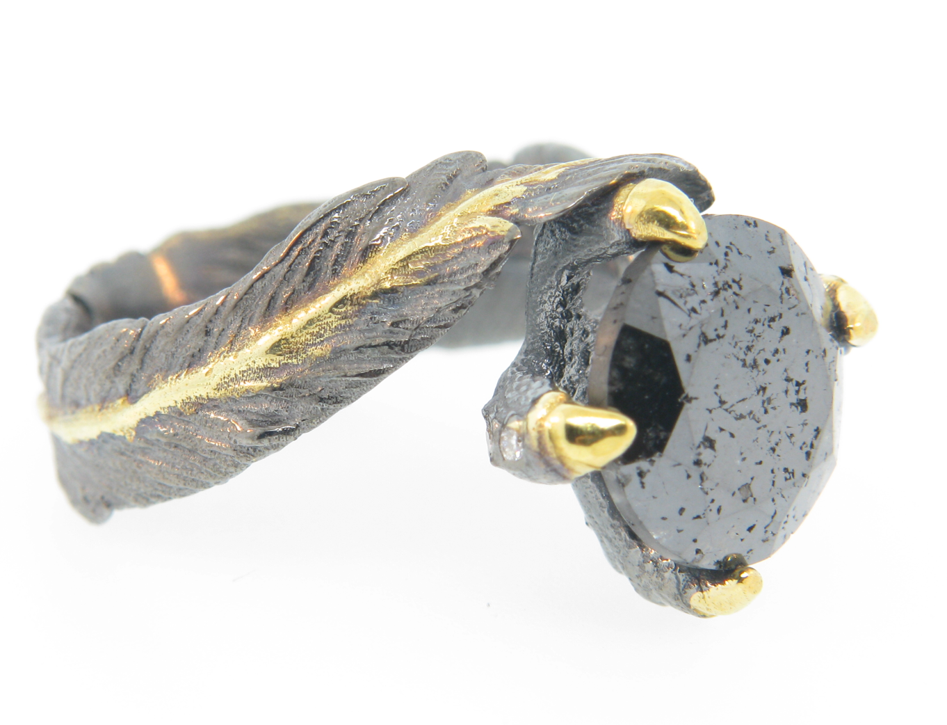 Black Diamond Solitaire by Atelier Minyon - Talisman Collection Fine Jewelers