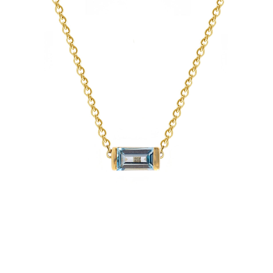 Swiss Blue Topaz Bonbon Necklace