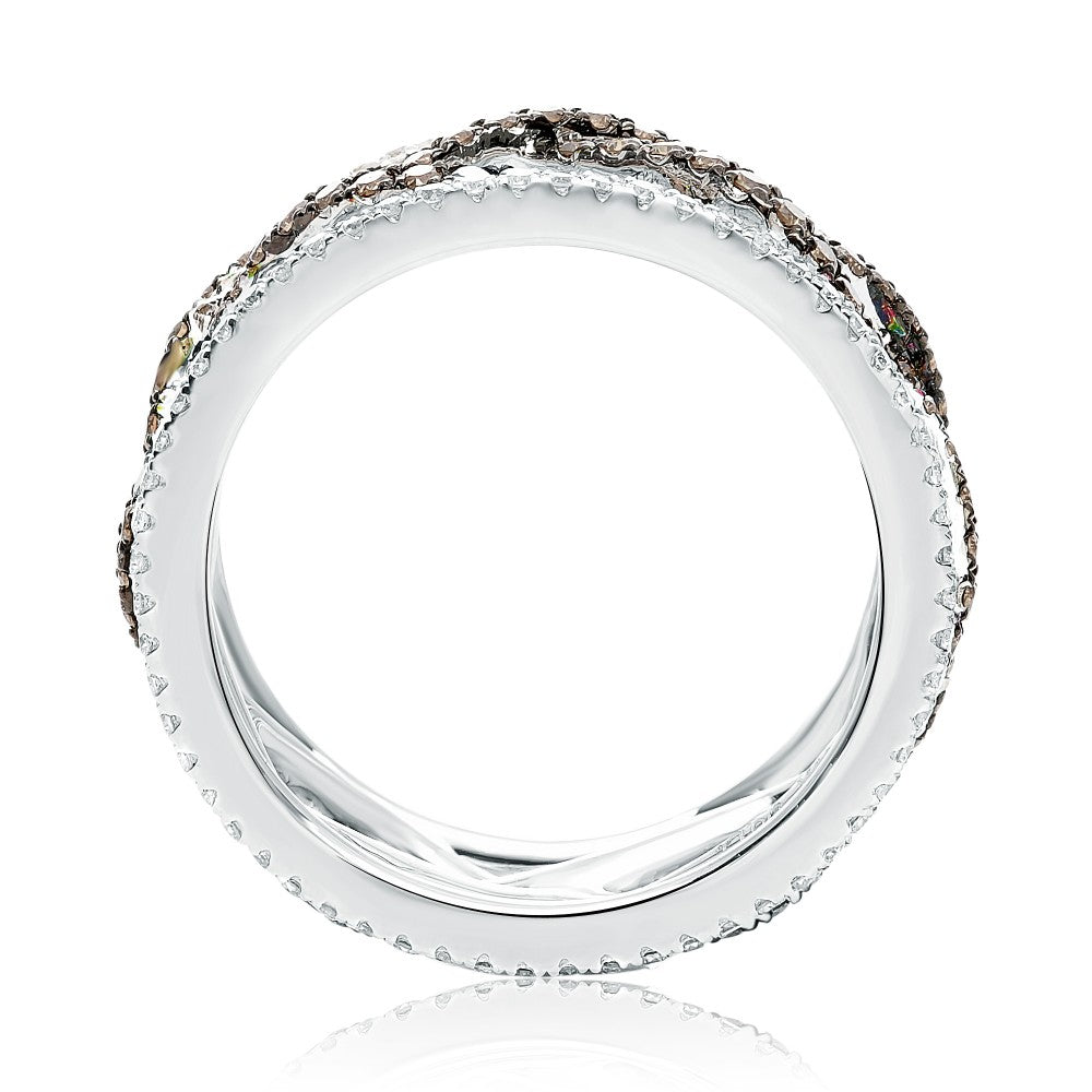 Champagne and White Diamond Eternity Band - Talisman Collection Fine Jewelers