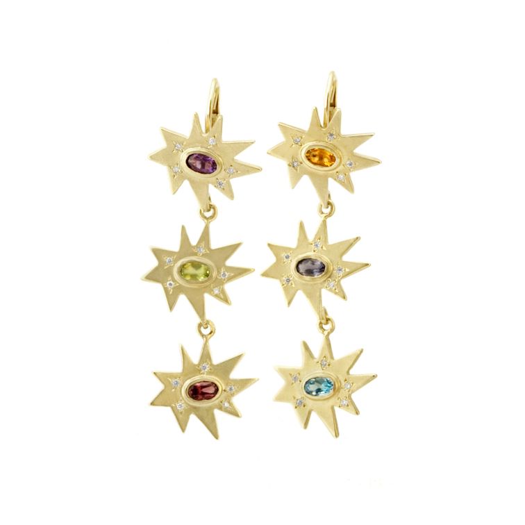 Triple Stellina Earrings - Talisman Collection Fine Jewelers