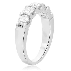 Diamond 5-Stone Shared-Prong Band, 1.50 Total Carat Weight - Talisman Collection Fine Jewelers